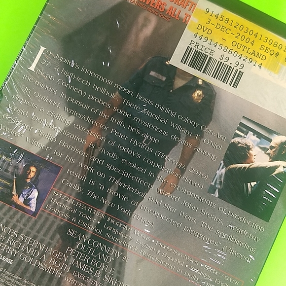 Outland DVD Factory Sealed Blockbuster Video VTG - Picture 5 of 10